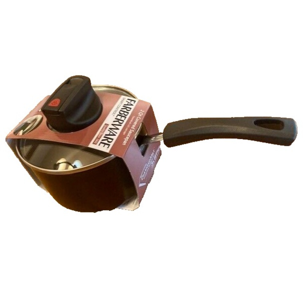 Farberware Smart Control 2qt Aluminum Covered Saucepan Black NEW